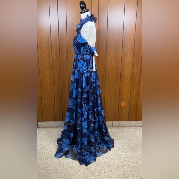 PatBO Nightflower Ruffled Floral Maxi Dress size 4 - Picture 10 of 16